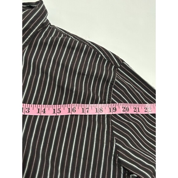 BKE Buckle Contour Shirt Mens XL Extra Large? Black Striped Long Sleeve Button - Picture 6 of 8